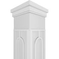 thumbnail image 4 of Ekena Millwork 10"W x 10'H Craftsman Classic Square Non-Tapered Calico Fretwork Column w/ Prairie Capital & Prairie Base, 4 of 8