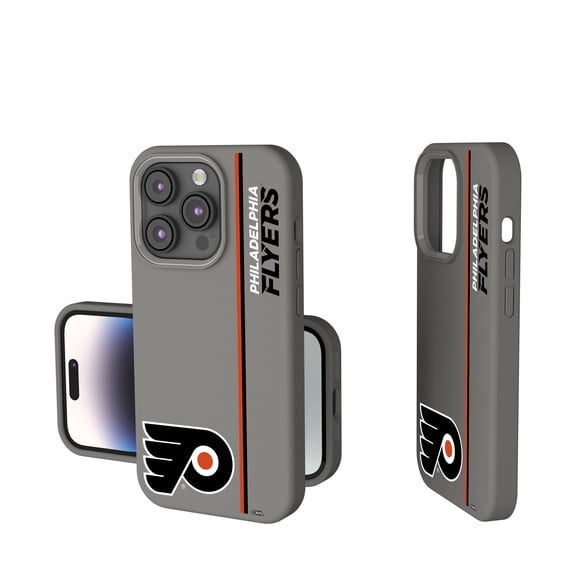 Keyscaper Gray Philadelphia Flyers Sidebar Soft Touch iPhone Case
