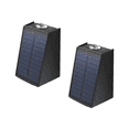 thumbnail image 3 of Lámpara de pared exterior de 2 LED, impermeable, solar, iluminación ambiental para exteriores, luces blancas cálidas, luces de jardín, lámpara de pared exterior, 3 of 8