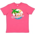 thumbnail image 3 of Inktastic I Love California with Ocean and Palm Trees Youth T-Shirt, 3 of 5