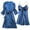 Navy, variant on Nfurl Womens 2pcs Pajama Sets Soft Satin Nightgown and Robes Set Elegant Lace Trim Pjs Set Belted Robe Loungewear Cozy Silky Night Gown Suits Womans Pajama Set