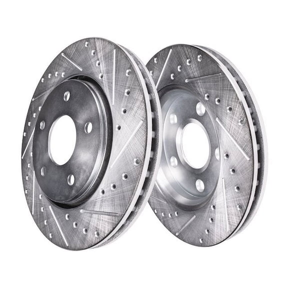 Front Brake Rotor Set - Compatible with 2008 - 2013 INFINITI G37 2009 2010 2011 2012