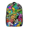 thumbnail image 6 of Geometry Dash Backpack 17 Inch Shoulder Bag Sturdy Laptop Backpack Daypack for Men Women Travel School, 6 of 8