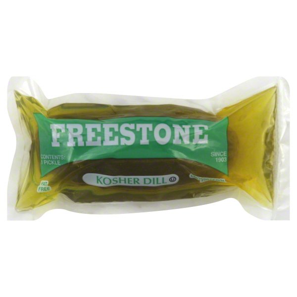 Freestone Pickle Company Jumbo Kosher Individually Wrapped Pickles, 12