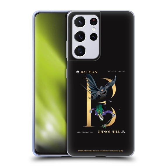 Head Case Designs Officially Licensed Batman DC Comics 80th Anniversary Joker Rivalry Soft Gel Case Compatible with Samsung Galaxy S21 Ultra 5G