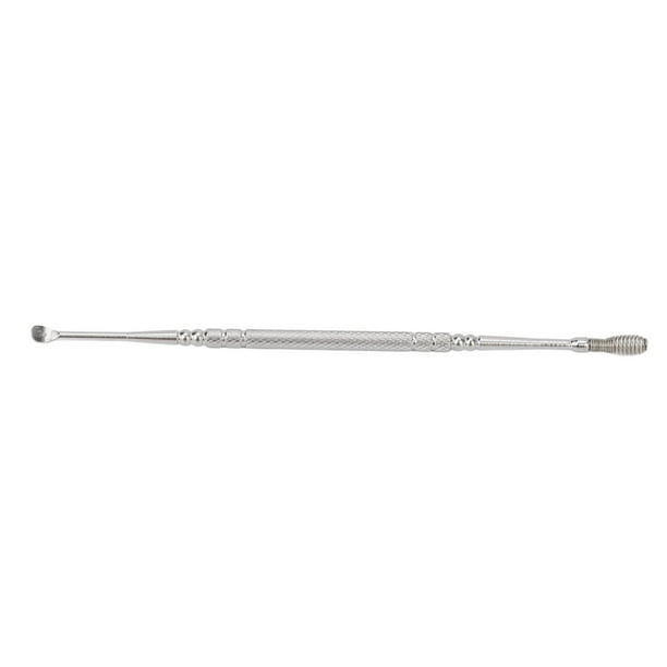 Removedor de cureta de cera para los oídos, cuchara para los oídos, cuchara para los oídos de Metal de doble cabeza, selección de orejas con resorte en espiral, características mejoradas