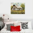 thumbnail image 5 of ARISTURING  Old Barn Canvas Wall Art Farmhouse Picture Print Country Flower Landscape Painting for Living Room Decor Frame, 5 of 6