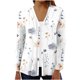 thumbnail image 2 of Puntoco Blusa tipo cárdigan con estampado cómodo e informal de manga larga para mujer Puntoco Puntoco-1, 2 of 5