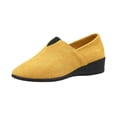 thumbnail image 3 of YOUYEDIAN Loafers for Women Spring Fall Pointed Toe Versatile Slip On Wedge Heel Shoes Fashion Comfortable Casual Shoes, 3 of 5