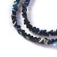 thumbnail image 3 of 10strands Electroplate Glass Beads Strands AB color Triangle Black 2.2~3x3~4.7x2~3mm Hole: 0.7mm about 150~155pcs/strand 10.2"~11.02"(26~28cm), 3 of 3