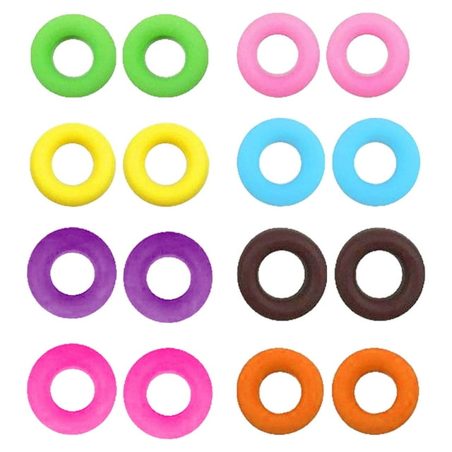 16 Uds. de Empuñaduras para Gafas, Clips Redondos para Orejas, Antideslizantes para Gafas para Niños