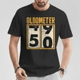 thumbnail image 2 of Oldometer 50 Years Old T-Shirt – 50th Birthday Celebration Tee – Turning 50 Milestone Shirt – Funny Age Odometer Graphic – Gift for 50 Year Old Men Women, 2 of 3