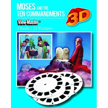 Learning 3d Reels - ViewMaster Moses and the Ten Commandments 3 Reels 21 3D images