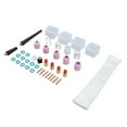 thumbnail image 2 of Kit de 38 lentes de gas TIG, copa de vidrio, copa trasera, junta tórica, consumibles para antorcha de corte de plasma WP9 20 25Tig, 2 of 14