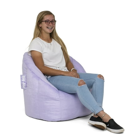 Big Joe Joey Bean Bag Chair, Purple Plush Fabric