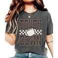 thumbnail image 4 of Leopard Print Touchdown Shirt for Women Football Game Day Graphic Tee, Pepper Shirt, M, 4 of 8