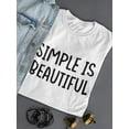 thumbnail image 3 of Simple Is Beautiful Shaped T-Shirt Women -Smartprints Designs, Female Medium, 3 of 4