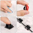 thumbnail image 3 of WANGQ 100 Pcs Adhesive Cable Clips Bulk Wire Holder for Cord Organizer Clips Cable Management Outdoor Light Hooks, 3 of 7