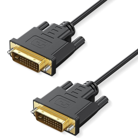 DVI Cable,6Ft DVI-D 24 1 Cord Digital Video Monitor Cable,DVI to DVI Cable Support High Resolution 2560x1600 1080P for Computer, HDTV, Gaming, Monitor, Projector