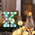 thumbnail image 7 of Colorful LED Marquee Letter Lights with Remote for Home under $5! Ke1Clo Party Bar Alphabet Decor, White, 7 of 7
