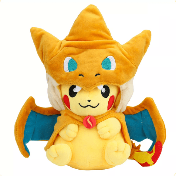Peluche Pokemon Pikachu Cosplay Mega Charizad Amarillo B