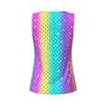thumbnail image 5 of Picia Rainbow Scales2 Pattern Women's Workout Tank Top,Breathable Activewear,Slim Fit Athletic Top,Versatile Workout Moisture-wicking top-Medium, 5 of 9
