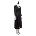thumbnail image 4 of Women Wednesday Addams Black Shirt Dress Adult Halloween Party Costumes, 4 of 7