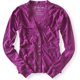 thumbnail image 1 of Aeropostale Suéter cárdigan Burnouthin para mujer, Púrpura, X-Large Aeropostale Cárdigan, 1 of 1
