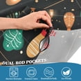 thumbnail image 3 of Light Post Christmas Lamp Curtain Valances Farmhouse Design Window Treatment Decor Blackout Rod Pocket for Windows Living Room Kitchen 54" x 18", 3 of 5