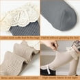 thumbnail image 3 of Laklulu Calcetines hasta la rodilla para niñas pequeñas Medias con volantes de tubo para niñas pequeñas Calcetines sin tacón de encaje para niñas pequeñas Calcetines largos para bebés sin piernas, 3 of 5