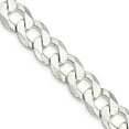 thumbnail image 1 of Sterling Silver 11.75mm Flat Curb Chain (22 X 11.75) Made In Italy qlb300-22, 1 of 5
