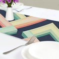 thumbnail image 4 of Yayeee Table Runner 70 inches Long Home Kitchen Dinning Party Decoration, Green Stripes, 4 of 7