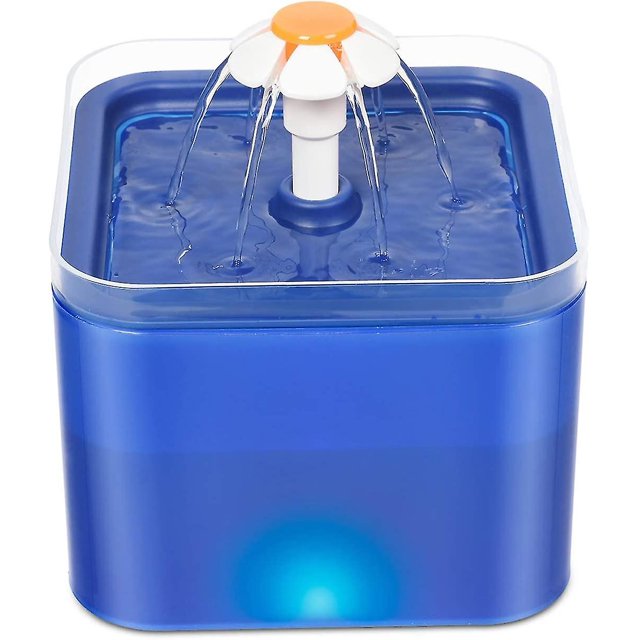 Fuente de agua para gatos, dispensador automático de agua para mascotas, ultrasilencioso, 2l, 3 aguas
