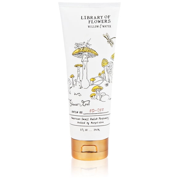 Biblioteca de flores Gel de ducha de sauce y agua | 8 onzas líquidas / 236 ml