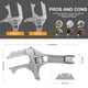 thumbnail image 2 of Riwesomey Llave de plomería con mango corto, lavabo DIY, llave de apertura grande, llave de grifo multifuncional portátil, herramienta de Artesanía Negro, 2 of 6
