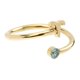 thumbnail image 3 of Zodiac Adjustable Open Ring for Women with Sparkly Zircon, 3 of 3