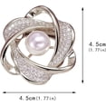 thumbnail image 5 of Dress for Heart Scarf Versatile Scarf Clip Clip Ring Buckle Brooch Rhinestone Brooch Channel and Brooches for Women (Gold, One Size), 5 of 6