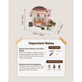 thumbnail image 2 of MOJINO Book Nook Kits for Adults- DIY Miniature House Wooden Dollhouse Model for Adults to Build,Gifts for Family Friends Coco's Wonderful Idea, 2 of 5