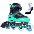 thumbnail image 1 of Patines en línea PAPAISON ajustables para niños y adultos con luces, 1 of 6