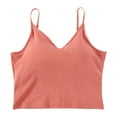 thumbnail image 6 of Hpapadks Women Tank Tops Sleeveless Solid Adjustable Spaghetti Strap Basic Tanks Top with Built In Bras Womens Camisole Tank Tops Pink M, 6 of 6