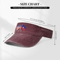 thumbnail image 5 of American and Haiti Flag Unisex Sun Visor Cap Adjustable Empty Top Baseball Cap, 5 of 8