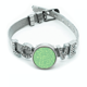 thumbnail image 1 of Patrones de líneas entrelazadas Verde abstracto Pulsera pulsera pulsera de cristal amor pulsera ajustable, 1 of 2