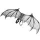 thumbnail image 2 of Accesorio de disfraz de fiesta plegable con ala de Halloween, accesorio de cosplay para niños, regalo para niños, color blanco, 2 of 14