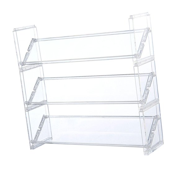 braveheart Organisateur de Rangement Cosmétique Transparent pour Coiffeuse, Angle Incliné, Accès Facile aux Produits de Beauté, Organisateur de Maquillage Quotidien
