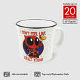 thumbnail image 2 of Deadpool Don't Feel Like An Adult 20oz Ceramic Camper Mug, 2 of 6