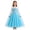 Ice Blue Snowflake Sequin, variant on Nordic Princess Costume Dress Winter Kingdom Royal Gown Festive Cosplay Party Outfit Floral Printed Capelet Ballgown
