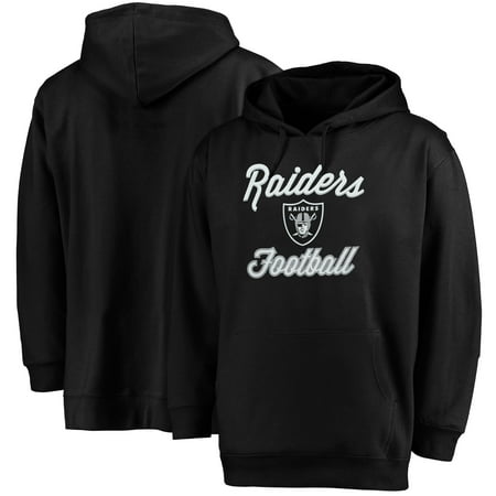 - Oakland Raiders Majestic Women's Plus Size Rookie Pullover Hoodie - Black