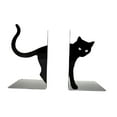 thumbnail image 2 of Figura decorativa de gato sujetalibros, escultura de gato negro, tope para libros pesados. B, 2 of 8