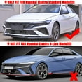 thumbnail image 4 of Front Bumper Splitter Lip for Hyundai Elantra Facelift 2023+, Chin Spoiler Air Dam 3PCS/Set, Gloss Black, 4 of 5