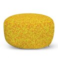 thumbnail image 1 of Honeycomb Pouf Cover with Zipper, Geometric Hexagon Pattern with Yellow Tones Beehive Themed Illustration, Soft Decorative Fabric Unstuffed Case, 30" W X 17.3" L, Yellow Earth Yellow, by Ambesonne, 1 of 5
